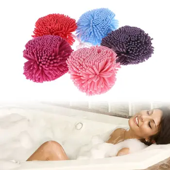 

2Pcs Mesh Bath Sponge Balls Buffer Shower Puff Body Exfoliate Wash Scrunchie