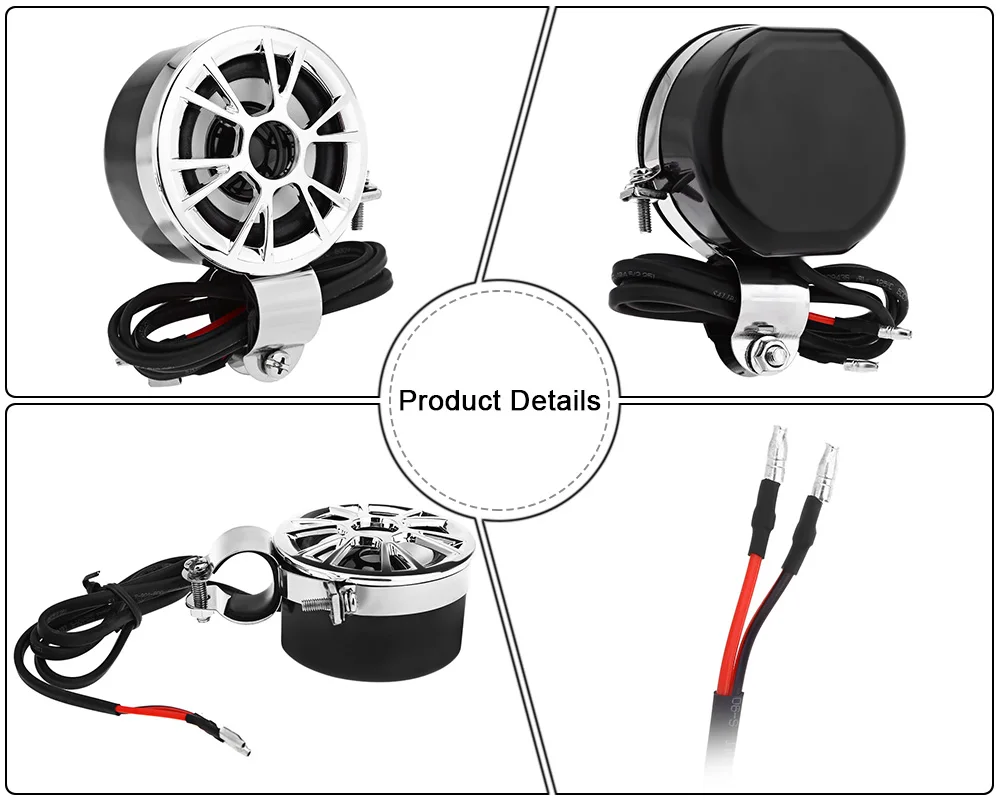1 парные AV-M183 мотоцикл влагозащищенный динамик электрический автомобиль HiFi полный диапазон Мотоцикл модифицированные колонки 12 V автомобильный гудок