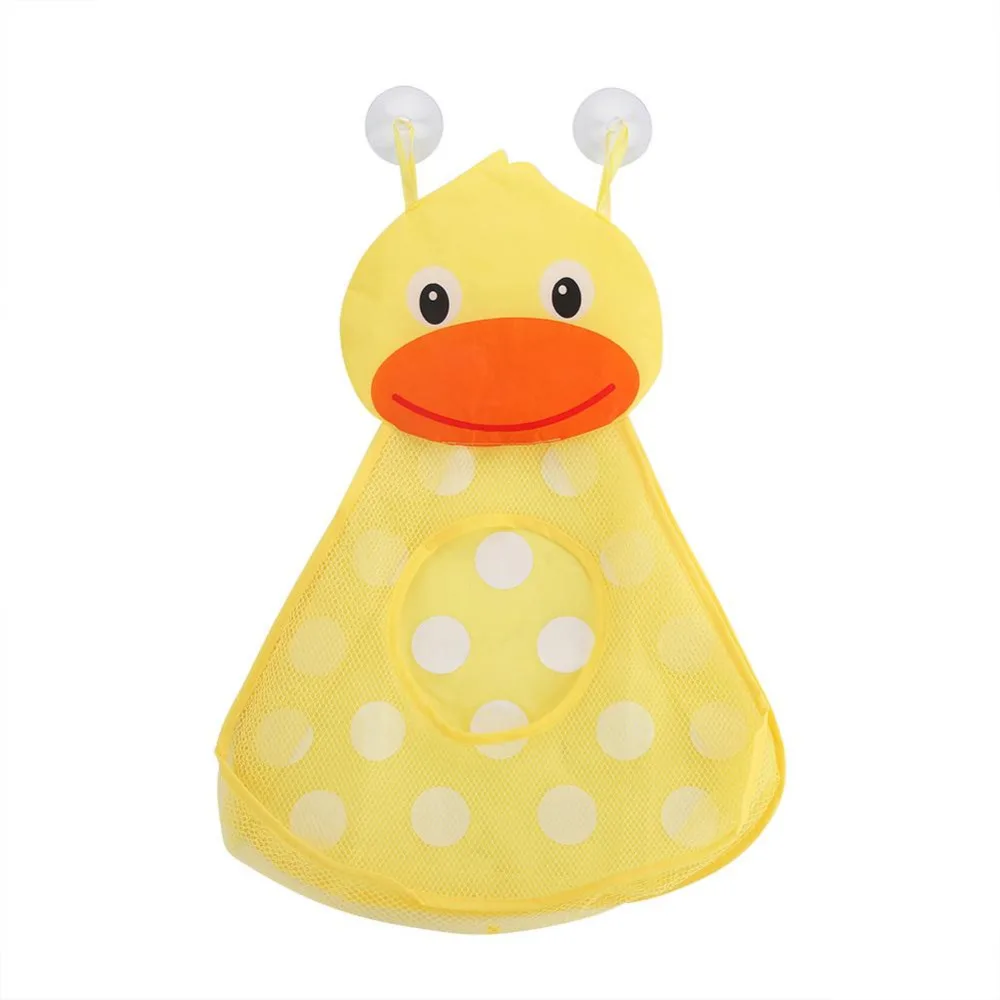 Baby Shower Bath Toys Little Duck Little Frog Baby Kids Toy Storage Mesh with Strong Suction Cups Toy Bag Net Bathroom Organizer