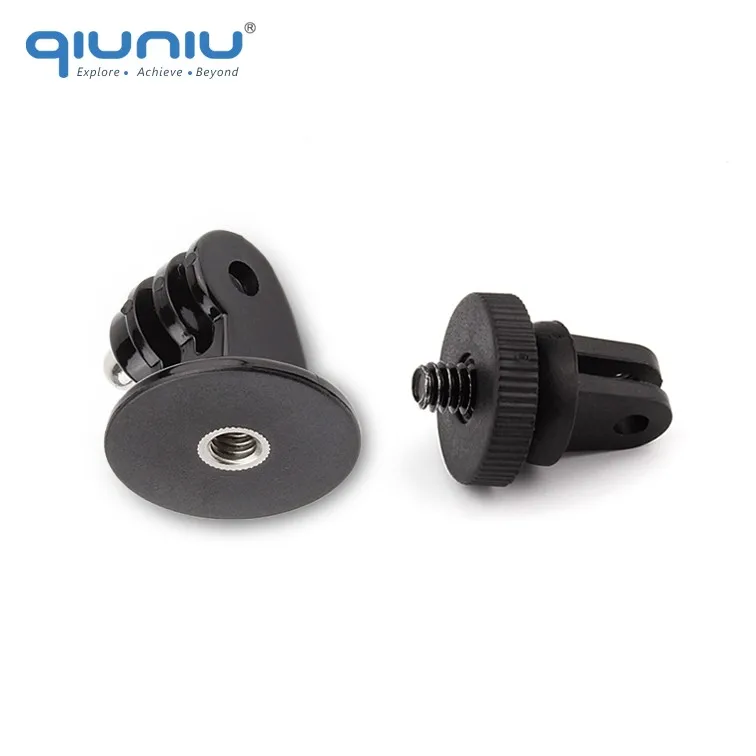 

QIUNIU Tripod Mount Adapter + Mini Tripod Mount Adapter Set for GoPro Hero 6 5 4 3+ for SJCAM for Xiaomi YI For GoPro Accessory