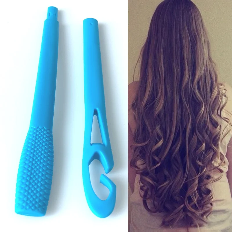 1PC Manual Hair Curlers Rollers Magic Leverage DIY Hair Curlers Spiral Circle Curling Wand Safety Styling Tool for Girl