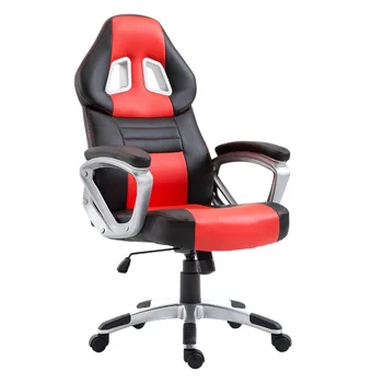 

Samincom High Back PU Leather Gaming Chair with Armrest Racing Office Chair Executive and Ergonomic Style Swivel Chair