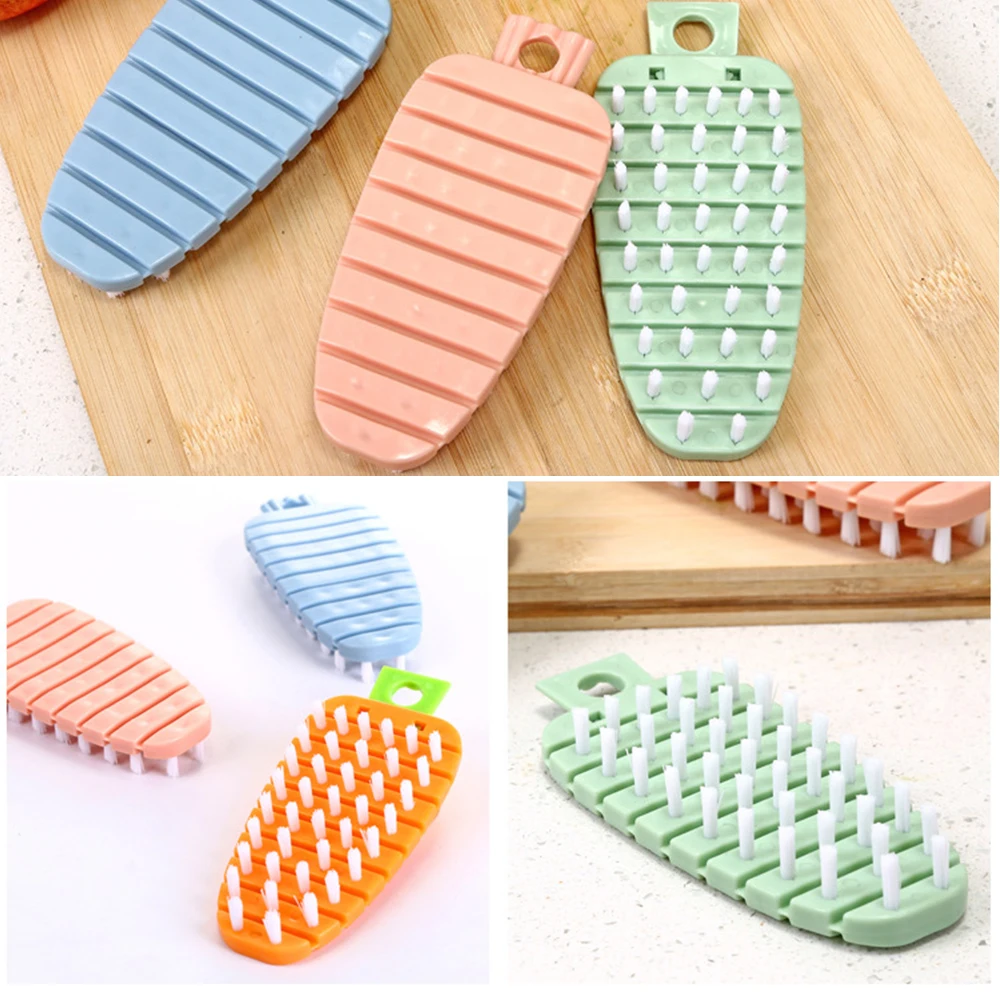 

Cooking Concepts Kitchen Fruit and Vegetable Brush Veggie Scrubber New Silicone Dish Washing Sponge Scrubber Hot Cleaning