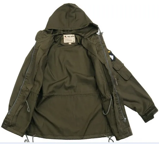 Военная тактическая куртка для мужчин 101st воздушно-десантный дивизион открытый с капюшоном ветровка куртка мужская Одиночная 8001