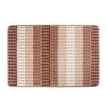 Супер мягкая микрофибра ворсистый, пушистый коврик для ванной комнаты нескользящий абсорбирующий серый/синий/красный полосатый коврик, мат моющийся нескользящий ковер