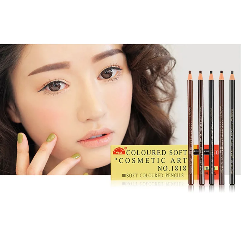 

beauty Makup 1 Pcs 5 Color Easy to apply and remove Waterproof Longlasting Eyebrow Pencil Brow Makeup Tool Natural Eyebrow Tint