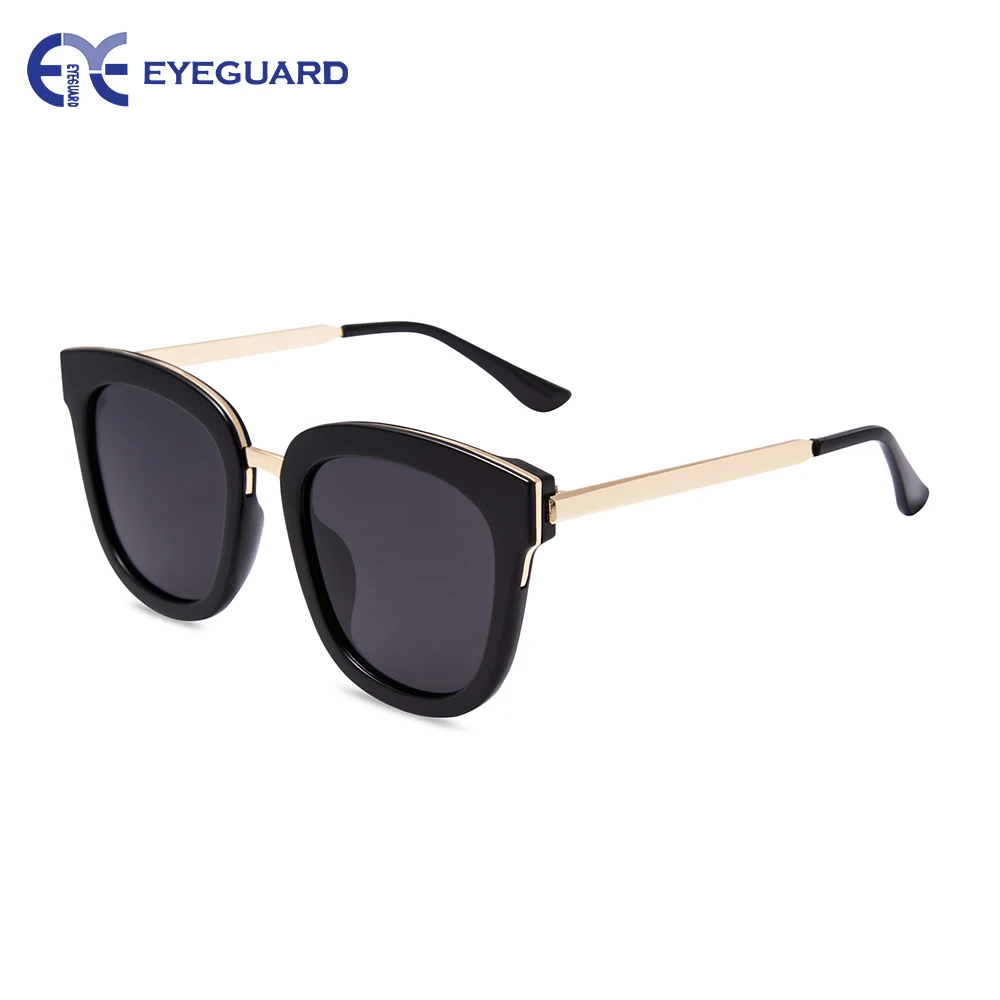 

EYEGUARD Polarized Oversized Cat Eye Sunglasses For Women Mirror Eyewear With Case