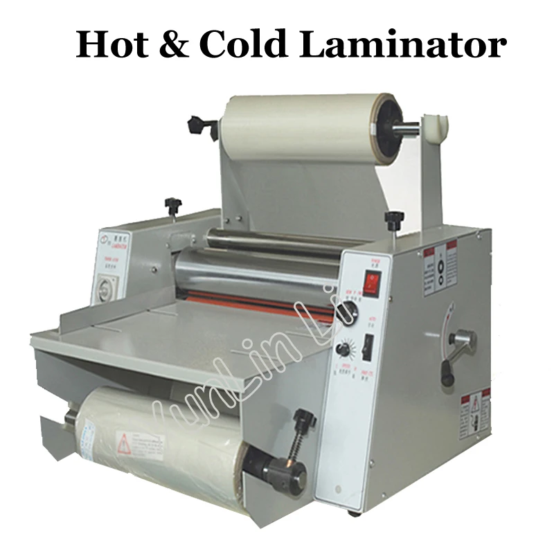 

110V/220V Roll Laminator 15 Inch 380mm Heavy Duty Steel Roller Cold Hot Thermal 2 Function Speed Adjust Cold Laminating Machine