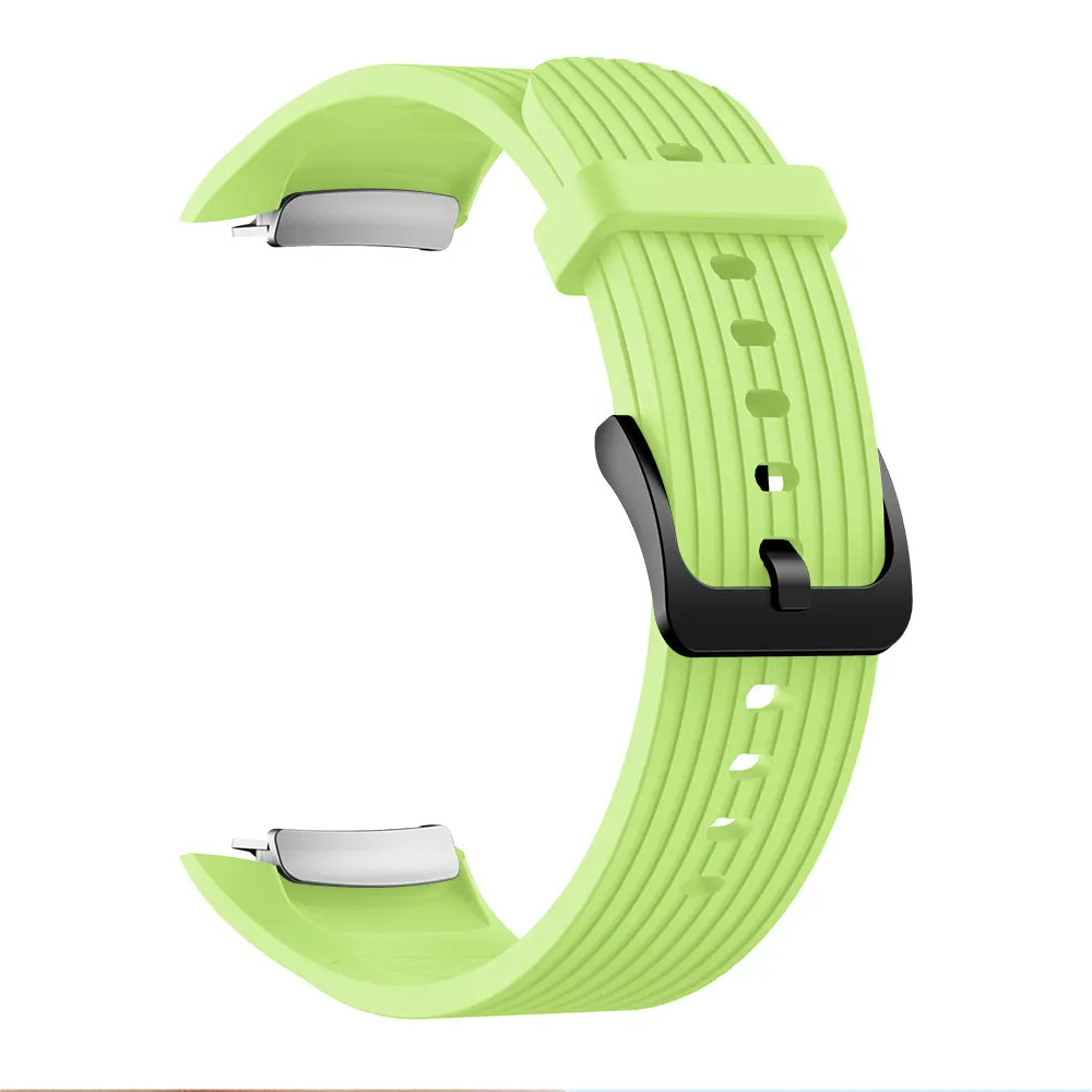 Ремешок для часов, сменный Браслет для samsung gear Fit 2 Pro, роскошный силиконовый ремешок для часов для samsung Fit 2, ремешок для SM-R360 - Цвет: green