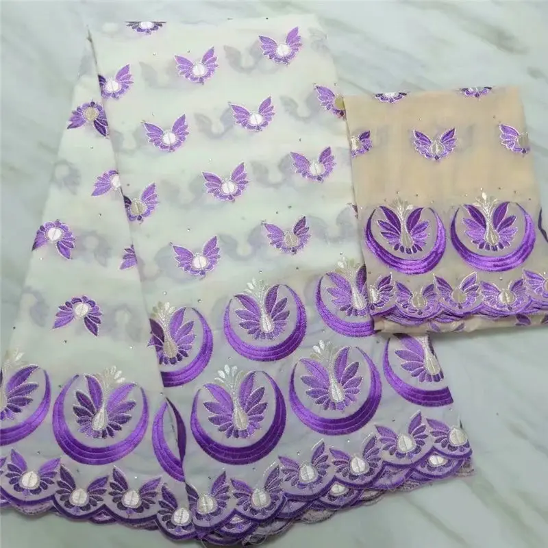 

High Quality Swiss Voile Lace In Switzerland Nigerian Lace Fabric African Cotton Voile Lace Fabric For 5+2yards Wedding Dress