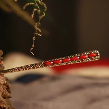 Этническая ретро простая ручка для волос на китайском языке геометрические винтажные женские шпильки ювелирные изделия