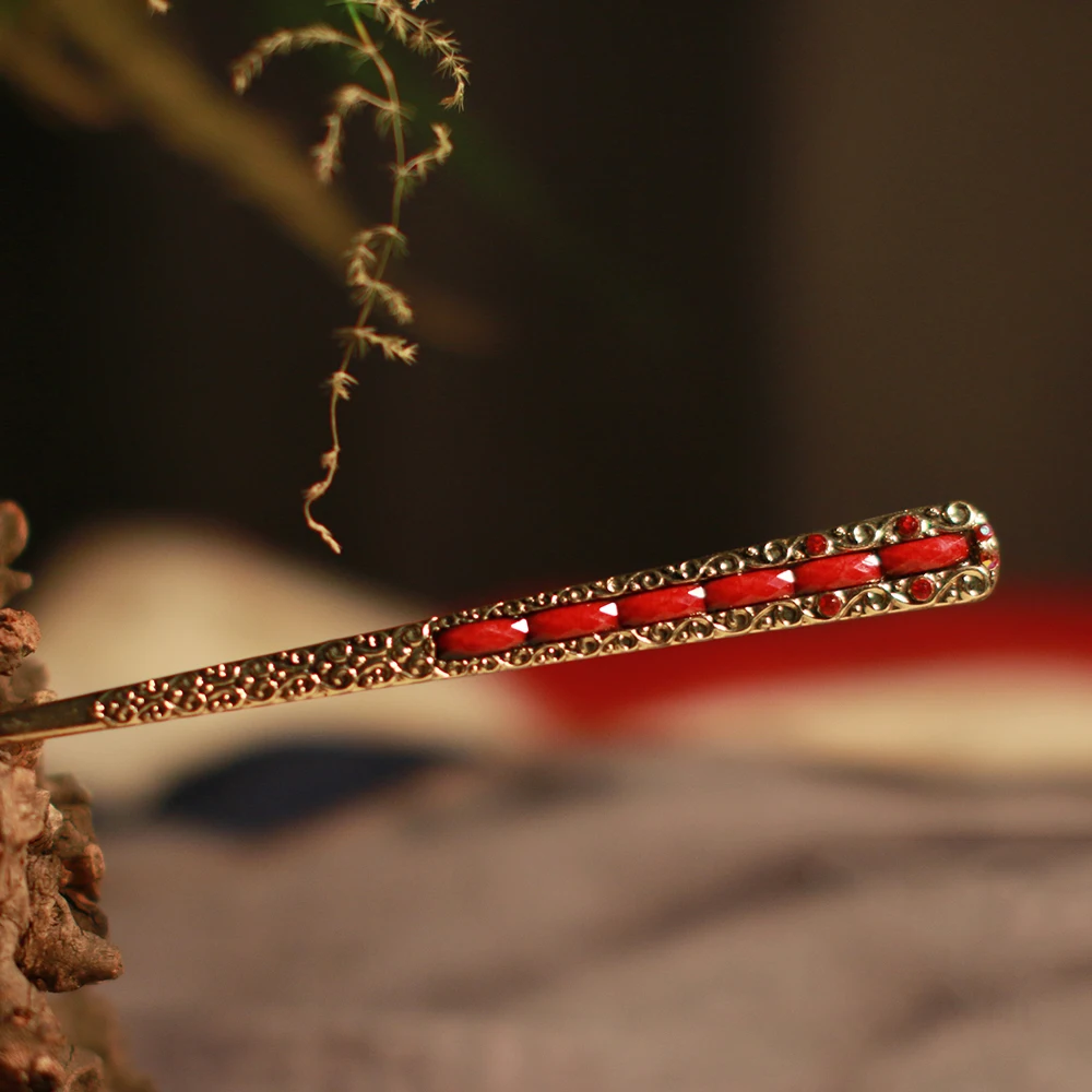 

Ethnic Retro Simple Chinese Hair Stick Geometry Vintage Women Hairpins jewelry