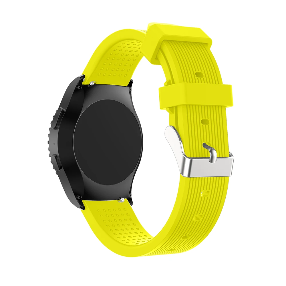 Мягкий силиконовый ремешок для наручных часов для samsung Шестерни спортивный 20 мм Замена браслет на запястье для samsung Шестерни S2 классический легкий материал; модный дизайн;