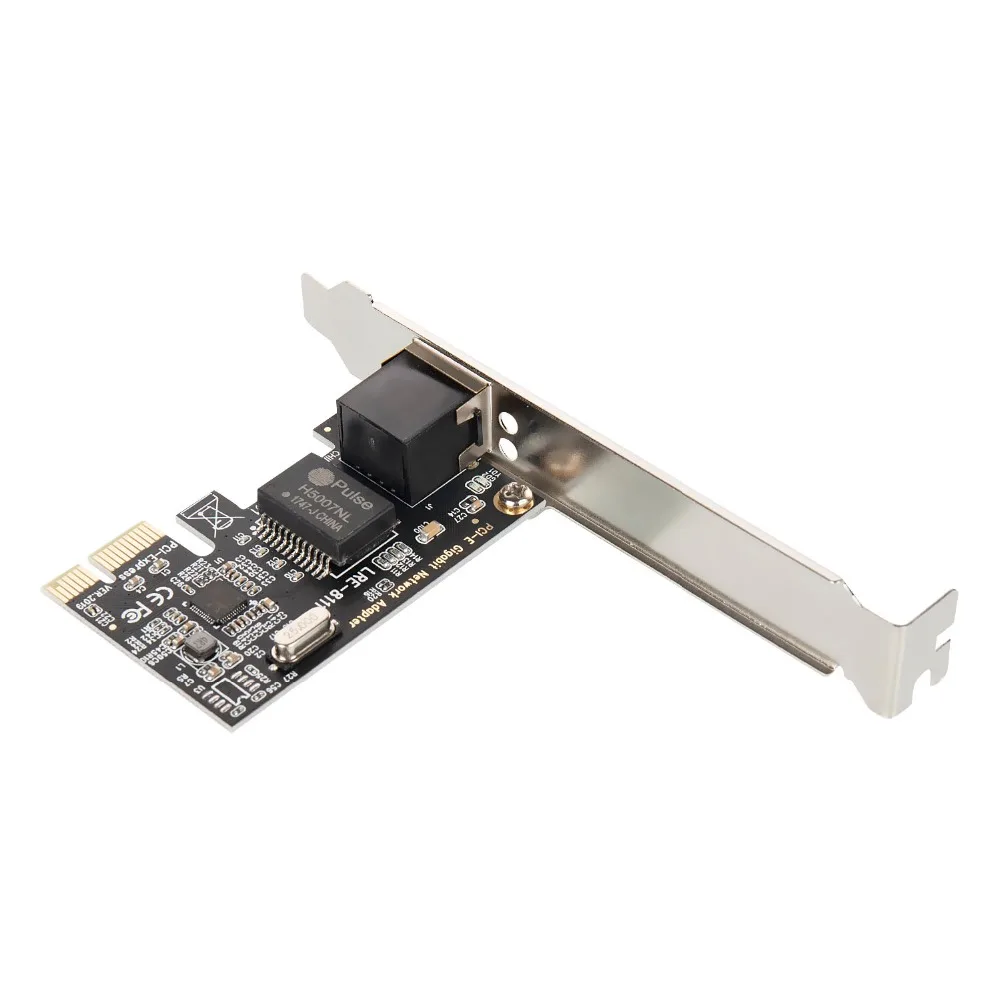 Сетевой адаптер 10/100/1000M PCI E RJ45 гигабитная карта Ethernet PCIE с CD приводом для s Windows XP/