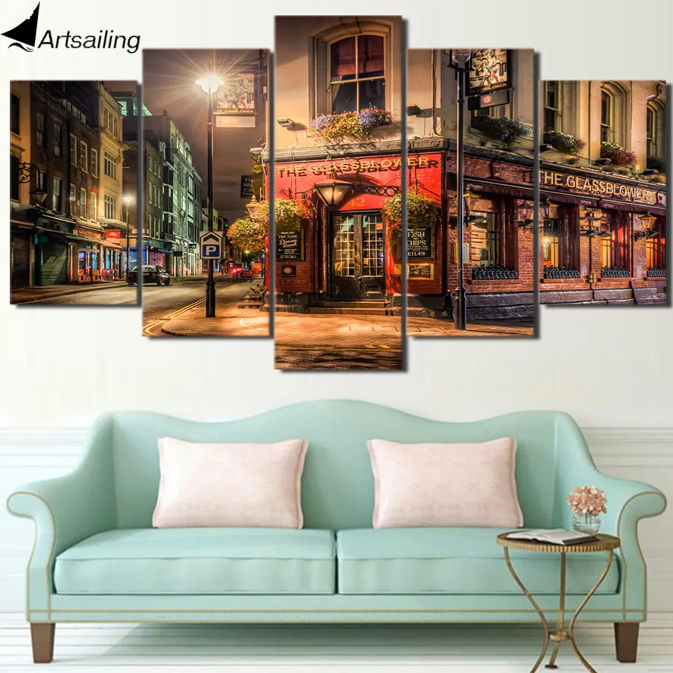 

HD Printed brewer pub london Group Painting room decor print poster picture canvas Free shipping/ny-937