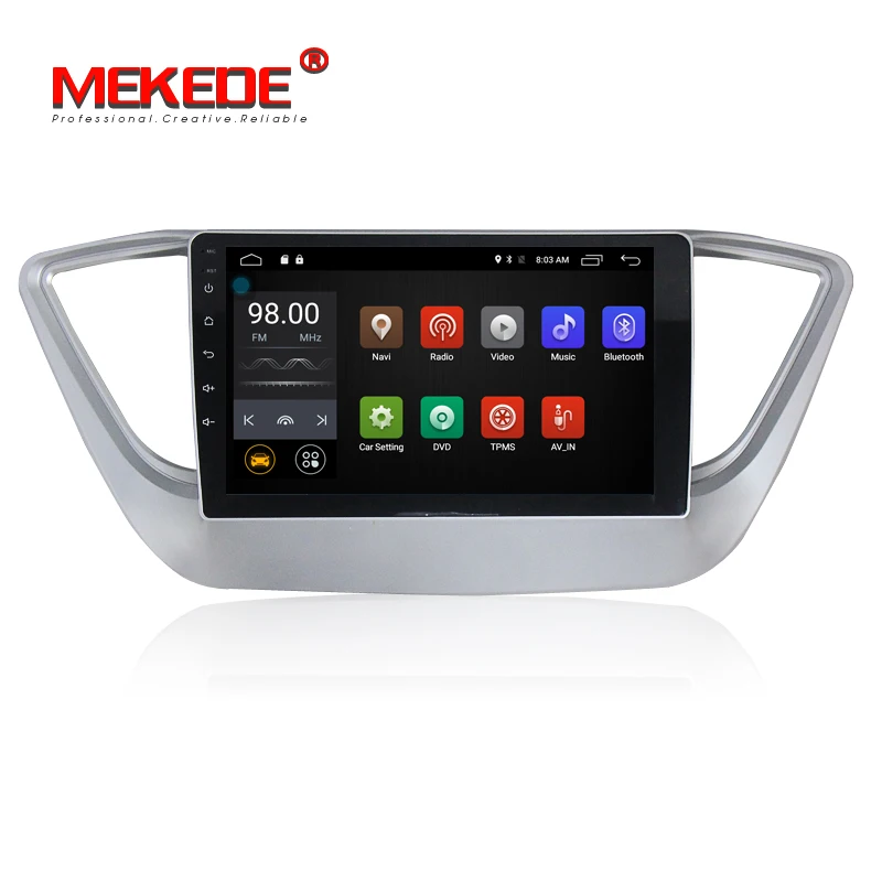

android 7.1 2G RAM 16G ROM car dvd for the new hyundai verna solaris accent 2016 2017 car radio multimedia player gps support 4G