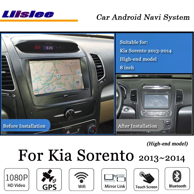 Liislee автомобильный Android gps Navi карта навигационная система для Kia Sorento 2013~ высокая модель радио стерео BT Аудио Видео Мультимедиа