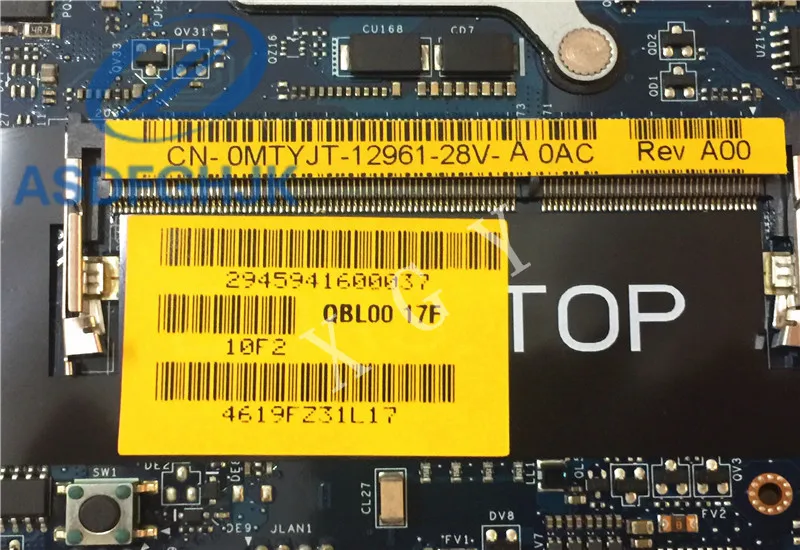 Clearance laptop motherboard CN-0MTYJT for dell FOR XPS 15 L521x motherboard LA-7851P 0MTYJT MTYJT SR0MU i7-3520 DDR3 Non-integrated 3