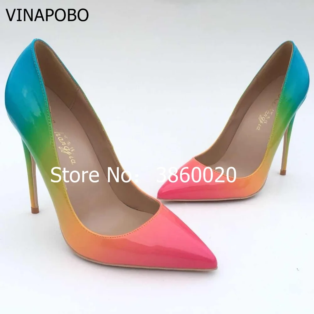 1Keshangjia-Fashion-Sexty-Stiletto-Pumps-2018-Rainbow-Shallow-Designer-Zapatos-Mujer-8cm-12cm-High-Heels (4)