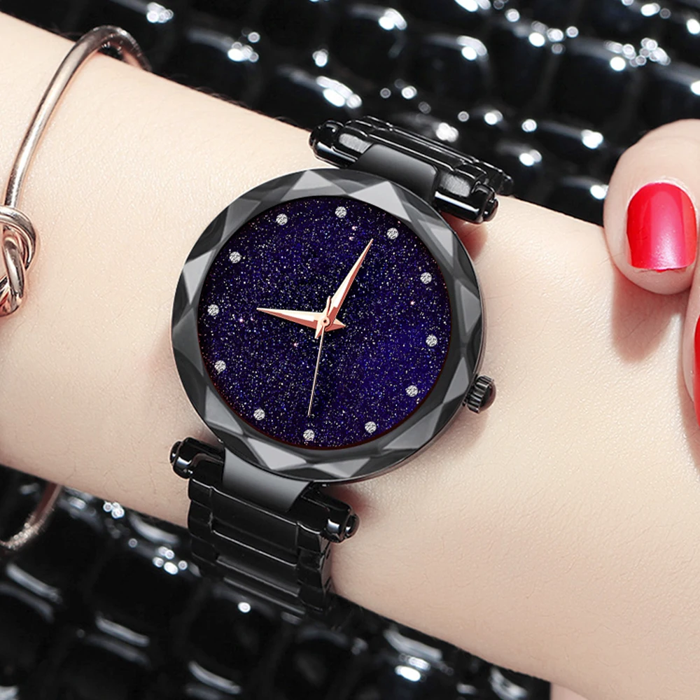 

Quartz Wristwatches Fashion Starry Sky Women Watches Magnet Buckle Ladies Bracelet Watch Casual Female Clock Relogio Feminino