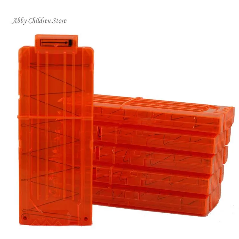 Soft Bullet Clip For Gun Toy hold 12 Bullets Plastic Dart Guns Magazine