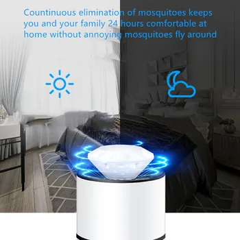 

HOT 2019 USB Mute Photocatalyst Lure Mosquito Killer Lamp Bug Mosquito Catcher Trap #4