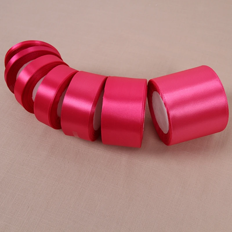 014 , free shipping Wholesale 25 Yards Silk Satin Ribbon , Wedding decorative ribbons, gift wrap
