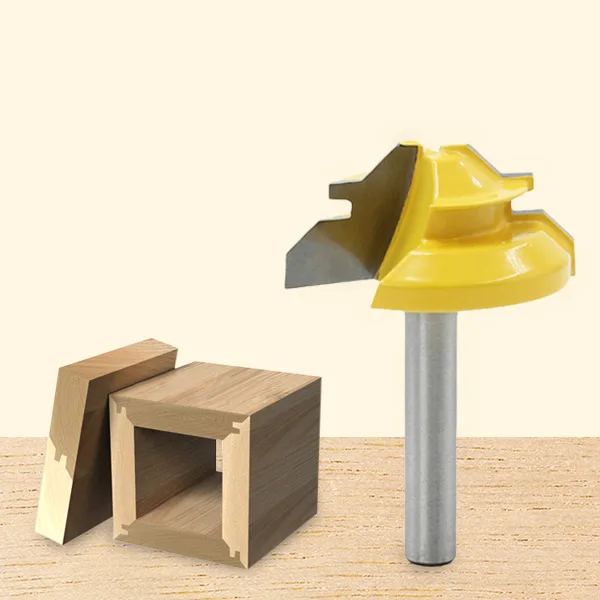 45 Degree Slotting Knife Milling Cutter Woodworking Tenon Cutters For 1/4- 3/8 Inch Joints