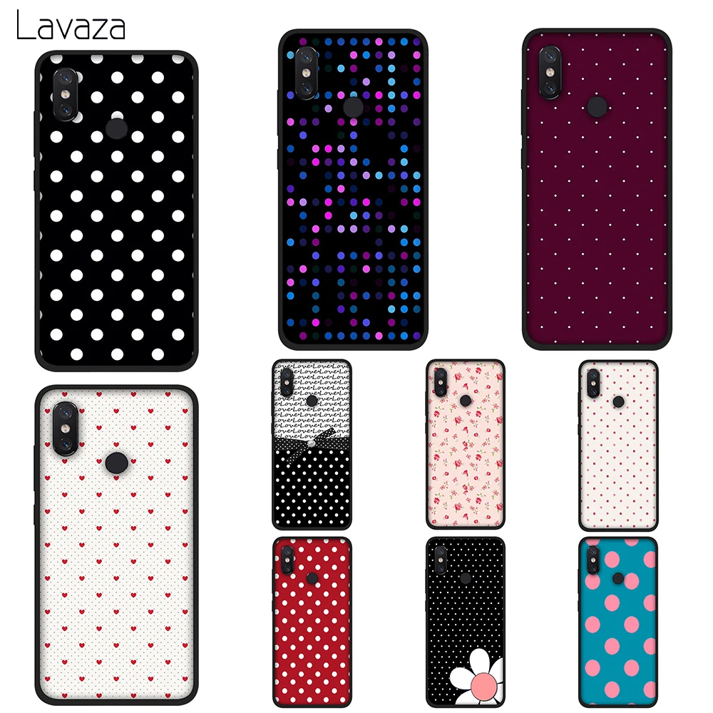 

Lavaza Wine Red Ploka Dots Soft TPU Case Cover for Xiaomi Mi 6 8 A2 Lite 6 9 A1 Mix 2s Max 3 F1 Cases