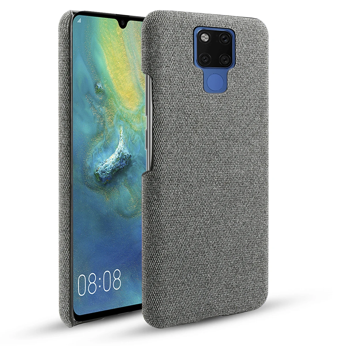 Чехол для Huawei Mate 20 X 5G Тонкий ретро-чехол из ткани Жесткий поликарбоната с защитой