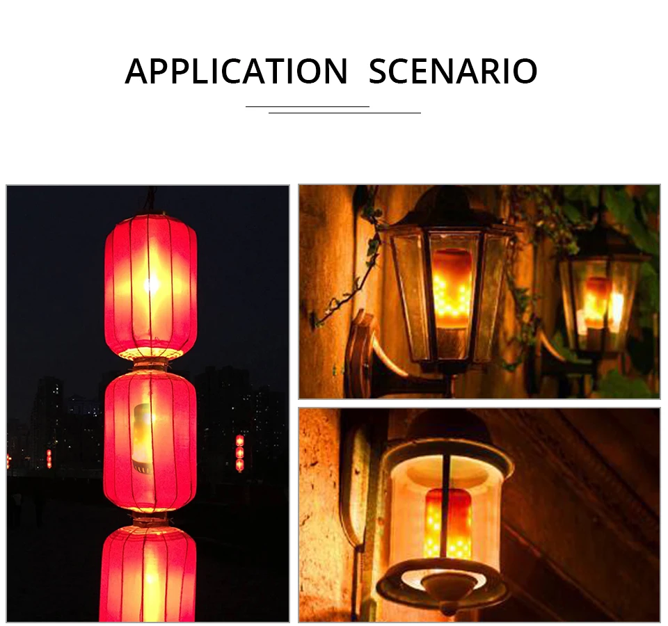 B22 E26 E12 E14 E27 LED Flame Lamp Light 85-265V Flickering Flame Effect Fire Light Bulb (9)