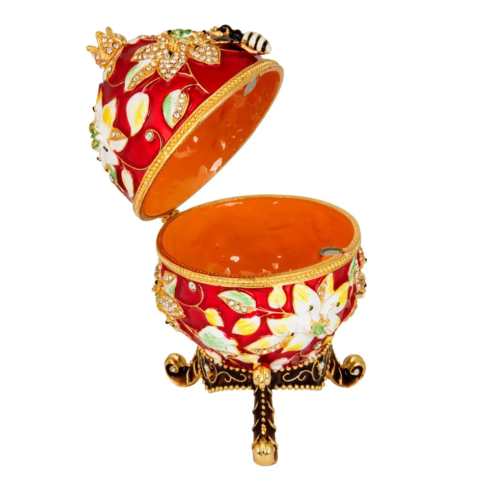Бренд FLETCHER металлический материал красивое яркое цветное яйцо Faberge для украшения