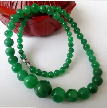 

Natural green jade necklaces for women gem beads necklaces jade tower jewelry accessories chain gifts