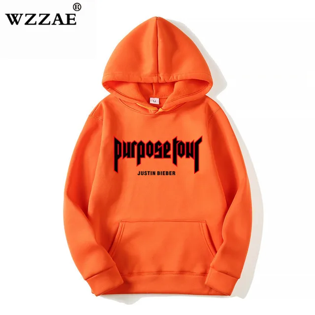 US $9.79 2019 New Design Justin Bieber Hip-Hop Skateboard Men Hoodie & Sweatshirts Justin Bieber Purpose Tou