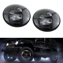 " led Healight 40 Вт Замена для джип фары 7" с H4 Hi/Low Beam для Jeep TJ JK CJ Wrangler Hummer defender Harley