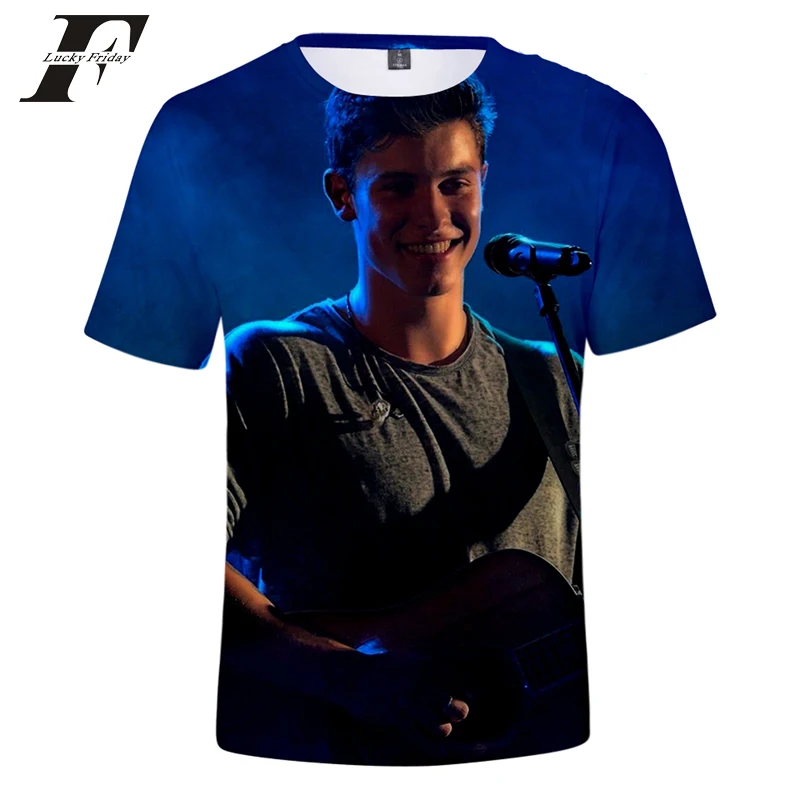

2019 new Shawn Mendes 3D Print t shirt Casual Harajuku t-shirts Women and Men summer Clothes hit hop Short Sleeve Plus Size