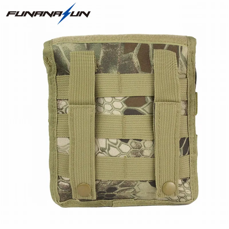 Military Molle Admin Front Vest Ammo Storage Pouch Magazine Utility Belt Waist Bag For Hunting Shooting Paintball CF Game