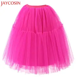 JAYCOSIN женские Высокое качество плиссированные марли драпированные юбки взрослая Танцы юбка z0808