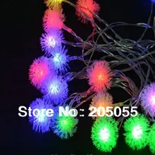 10 м 60 Светодиодный пушистый шар Сказочный свет многоцветная 220 В ЕС вилка цвет яркий цвет Изменение RGB Edelweiss Снежинка светодиодный шнур