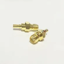 1 предмет; Новинка; внутренний разъем SMA для CRC9 Штепсель RF коаксиальный модем конвертер прямой позолоченный