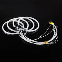 4 шт. 131 мм CCFL автомобильный светильник с глазами Ангела орла, головной светильник с трубкой, белый налобный фонарь для BMW E36 3 E38 7 E39 5 E46