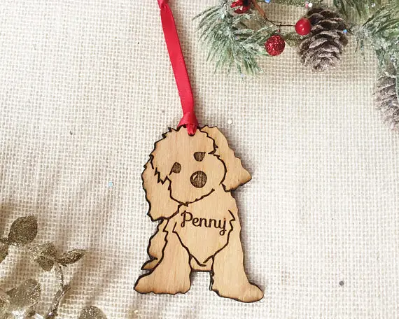cavapoo mini goldendoodle labradoodle christmas ornament custom pet gift for dog lover pet remembrance - Goldendoodle Christmas Decorations cavapoo mini goldendoodle labradoodle christmas ornament custom pet gift for dog lover pet remembrance - Goldendoodle Christmas Decorations