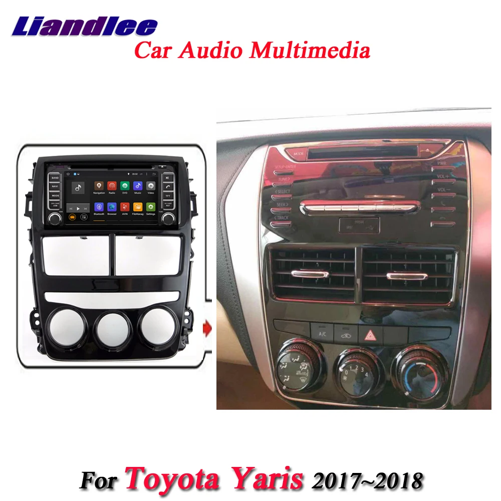 Liandlee Car Android System For Toyota Yaris 2017 2018 Radio Dvd Player Frame Wifi Gps Navi Map Navigation Hd Screen Multimedia Car Multimedia Player Aliexpress