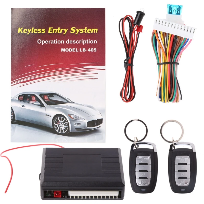 Universal Car Door Lock Keyless Entry System Auto Remote Central Control Kit 12v 