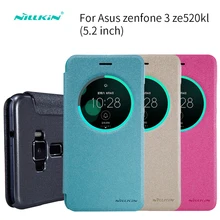 ASUS Zenfone 3 ZE520KL Случае (5.2 дюймов) NILLKIN Искра Кожаный Чехол Откидная Крышка Для ASUS Zenfone 3 ZE520KL