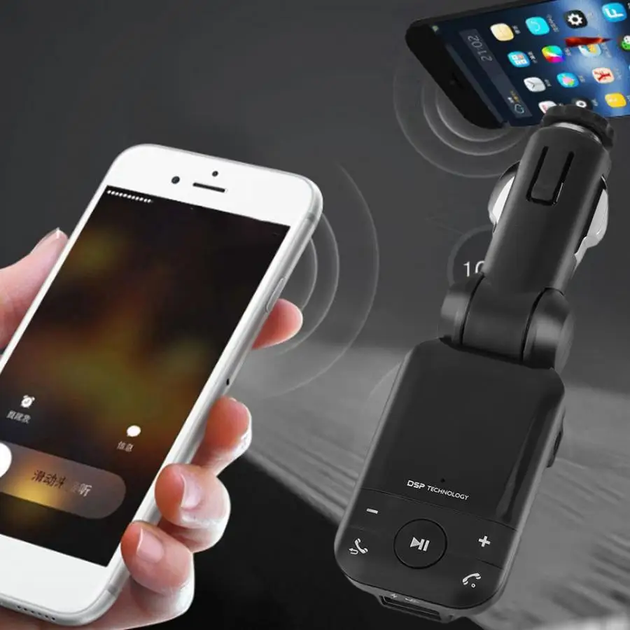Accesorios automovil BT26 12 V-24 V хэндс-фри Bluetooth зарядных порта USB для автомобиля Зарядное устройство FM передатчик MP3 плеер араба Аксесуар