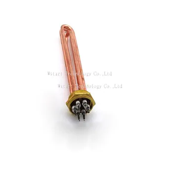 

red copper 220V 6KW Heating Element U Shaped DN40 Electric Heating Tube Heater for Water Tank