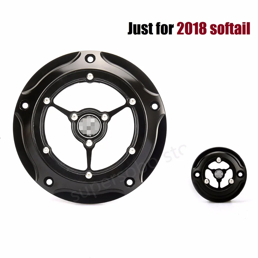 For Harley Softail Slim FLSL 2018 Derby Cover & Timing Timer Cover for