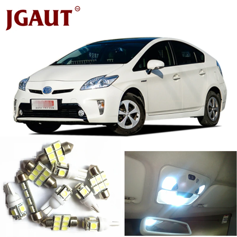 JGAUT For 2004-2015 Toyota Prius White Red Blue LED Lights Interior Package Kit Map Dome Licens Trunk/Cargo Step/Courtesy Light JGAUT For 2004-2015 Toyota Prius White Red Blue LED Lights Interior Package Kit Map Dome Licens Trunk/Cargo Step/Courtesy Light