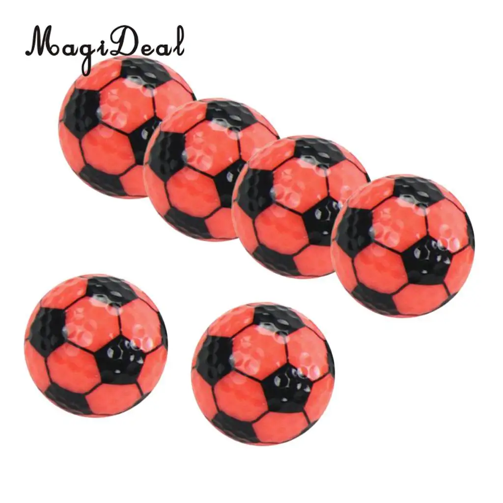 MagiDeal Set 6 Golf Ball Training Practice Balls for Children Adult Beginners Home Garden Travel Indoor Outdoor Sports Gift
